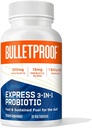 Bulletproof Express 3-in-1 Probiótico, 90 Cuenta, Suplemento para la salud rápida y sostenida