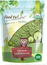 Alimentos para Vivir Pólvora de Trigo Orgánica, 4 onzas - Non-GMO, Whole-Leaf, Raw, No-Irradiated, Puro, Superfood Vegan, Bulk, Grande para Juice, Rico en Fiber, Chlorophyll, Ácidos Gordos y Minerales