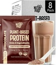 Pruebe todo 8 – Chocolate Vegan Protein Powder Pack – 20g Orgánica Proteína de base vegetal – Sin gluten, Libre de gluten, Libre de lácteos, Libre de soja – Bajo azúcar – Limpio, fácil de digerir – Smoothie Friendly