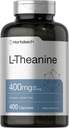 Horbäach L-Theanine 400mg  400 Capsules ← High Potency Supplement Silencio Non-GMO &amp; Gluten Free