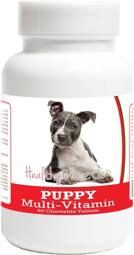 Saludable Breeds American Staffordshire Terrier Puppy Dog Multivitamin Tablet 60 Conde