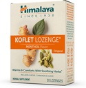 Himalaya Koflet Lozenges, Original Menthol Flavor, Natural Herbal Cough Drop for Warming Relief and Soothing Throat Comfort, 130 mg, 20 Lozenges