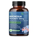 NATURE TARGET Magnesium Glycinate 500mg, Chelated Magnesium with Zinc &amp; Vitamin D3 for Muscle, Nerve & Bone, Support Heart Health & Leg Cramp, Strength Immune System - 120 Capsules