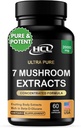 Mushroom Suplemento Extractos de Lions Mane Cordyceps Chaga Reishi Turquía Tail Maitake Shiitake Capsules - Vitaminas Naturales Minerales Antioxidantes Suplemento - Hecho en EE.UU.