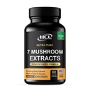Mushroom Suplemento Extractos de Lions Mane Cordyceps Chaga Reishi Turquía Tail Maitake Shiitake Capsules - Vitaminas Naturales Minerales Antioxidantes Suplemento - Hecho en EE.UU.