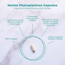 Vegan Life Nutrition - Marine Phytoplankton Capsules - Gluten-Free, Vegan and Non-GMO Dietary Supplement with Alpha 3 CMP to Support Cellular Health, Energy, " Vitality - 30 Capsules