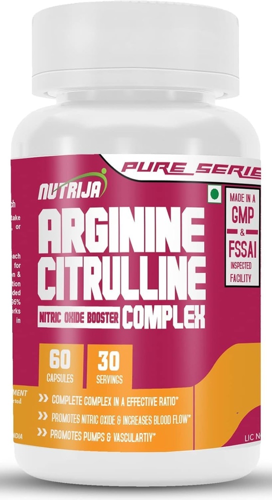 L-ARGININE Y L-CITRULLINE COMPLEXTM (60 cápsulas)