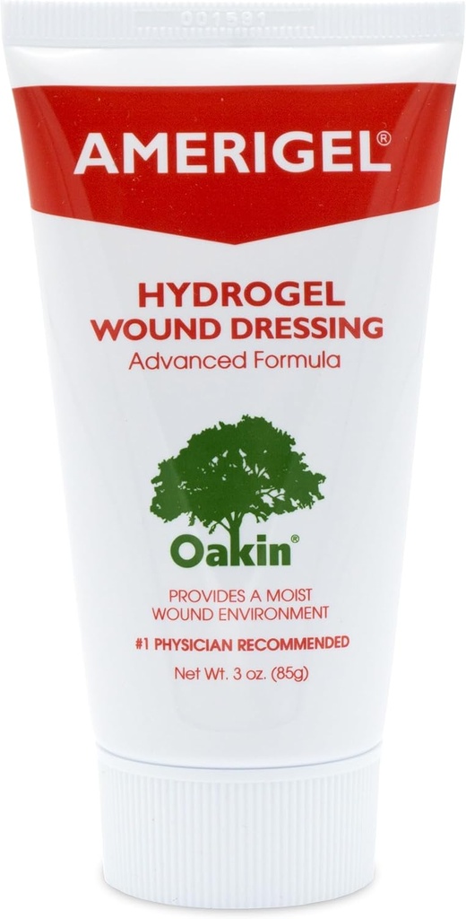 AMERIGEL Hydrogel Wound Dressing (3 oz.) - Proporciona ambiente de curación Moisture-Rich para heridas secas