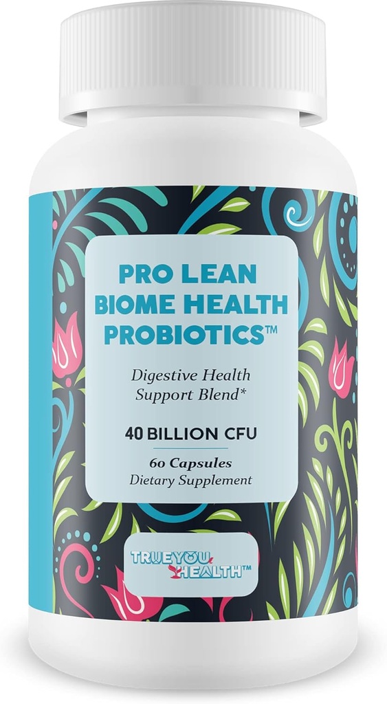 Probióticos de salud de bioma Pro Lean - Salud Digestiva &amp; Soporte Inmunitario - Mejorar el microbioma Gut para la salud general &amp; Mejora de la energía - Probiótico &amp; Blend Prebiótico - Salud comienza en el Gut