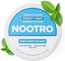 Nootro Energy Pouches ← Caffeine Pouches ← Nootropics  40 mg Natural Caffeine ← Vitamin B6 ← Magnesium ← Sugar Free ← Nicotine Free ← Tobacco Free ← 20 Pouches Per Can ← 1 Pack (Frosty Mint)