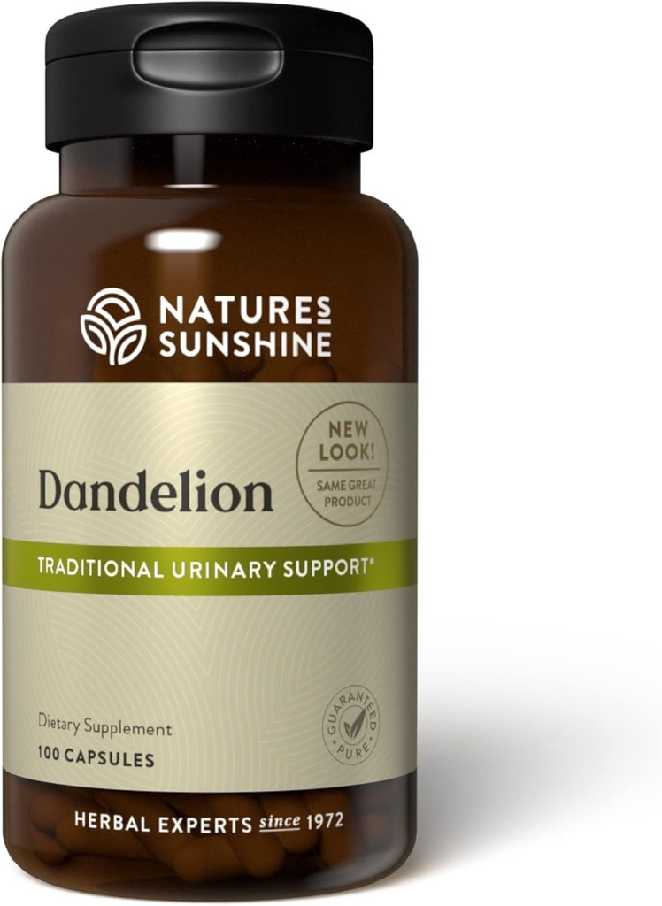 Sunshine Dandelion, 100 capsules, Powerful Herb soporta la digestión, Nourishes The Liver, y proporciona soporte para el sistema urinario