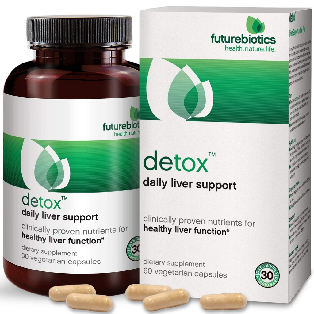 Futurebiotics Detox Daily Liver Support, 60 cápsulas vegetarianas