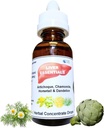 Soporte para el hígado Limpiador de hígado graso Purificador Detox gotas de concentración herbal pura Artichoke ecológico Dandelion Chamomile &amp; Horsetail
