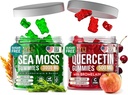 Quercetin Gummies + Irish Sea Moss Gummies - Immune Support Gummies - Irish Sea Moss Bladderwrack Burdock Root " Quercetin with Vitamin C - 60 Seamoss Gummies, 60 Quercetin with Zinc Gummies
