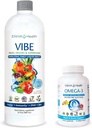 Eniva Vibe Fruit Liquid Daily Multivitamin (32oz) y Omega-3 Fish Oil (60 caps)