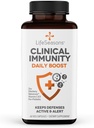 LifeSeasons Clinical Immunity - Daily Boost - Immune System Booster - Pre + Probiotics - Aumenta las células anticuerpos &amp; Immune - Elderberry, Zinc, Natramune &amp; Vitamina C + D3-60 Capsules