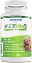 Multi Vits 3 Multivitamina - 2 Por día - 70+ Ingredientes - 42 Frutas & Verduras - CoQ10 para la Salud del Corazón - Cerebro, Energía, Visión Soporte - Vitaminas & Minerales - 60 Serviciones