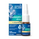 Mama's Bliss Baby Probiotic Drops + Vitamina D, Supports Digestive Health and Immunity, 400IU Vitamin D for Healthy Bone Development, Newborns +, Flavorless, 0.34 Fl Oz (30 Servings)
