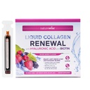 NatureWise Hydrolyzed Liquid Collagen for Women &amp; Men 4000mg - High Absorption, Type 1 & 3 Peptides with Biotin + Vitamina C + Vitamina B Complex & Hyaluronic Acid -Mixed Berry - 30 Tubes[30 Day Supply]