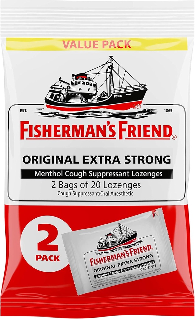 Fisherman's Friend Fishermans cae 40ct, Original Extra Strong, 40 Conde