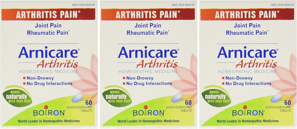 Artritis Arnicare Boiron - 60 fichas 60 Cuenta (Pack of 3)