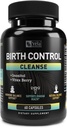 Vela suplemento de control de natalidad Limpiar con Inositol, Vitex Berry, Vitamina B y Zinc ← Saludable fertilidad &amp; Equilibrio de hormonas Apoyo  60 cápsulas  3rd Party Tested, Non-GMO