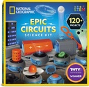 National Geographic Circuit Maker Kit - Kit electrónico para niños con 120 proyectos de circuito eléctrico, juguete eléctrico STEM, proyectos electrónicos, kit de circuito eléctrico para niños, kit de electricidad