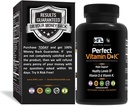HFL Perfect Vitamin D juntosK por Dr. Sam Robbins ANTE Vitamina D3 & K2 (MenaQ7® MK-7) Silencio 3 Month Supply ANTE 2X Absorbable ← Vegan, Planta-Basada, Micro-Encapsulado.