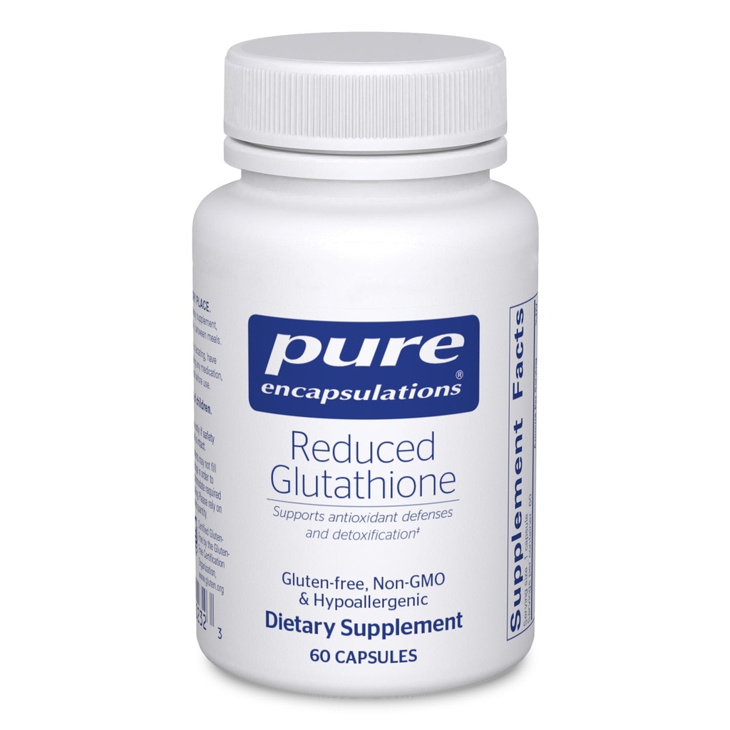 Pure Encapsulations Reduced Glutathione peru Hypoallergenic Antioxidant Supplement to Support Liver and Cell Health*  60 Capsules