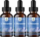 Natures Craft High Absorption L-Theanine Liquid Drops - Suplemento Nootropic Focus con L Theanine 200mg Por Serving and Chamomile Extract - Suplemento para adultos y niños Relax y Focus - 6oz