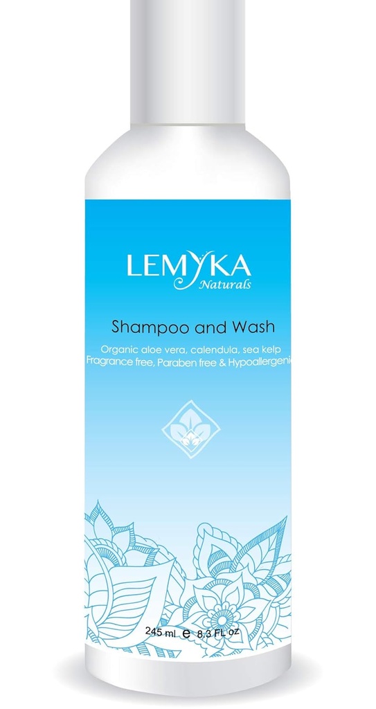 Champú Eczema, relieve de enrojecimiento facial Wash, para piel de rosacea, cuero cabelludo, tapa de cuna, caspa, piel sensible, hipoalergénico, sin sulfato, sin fragancia, 8.3oz