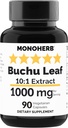 MONOHERB Buchu Leaf Extracto 1000 mg - 90 cápsulas vegetarianas