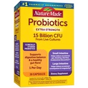 Nature Made Probiotics for Digestive Health Extra Strength 15 Billion CFU from Live Cultures, Probiotics for Women and Men, 30 Probiotic Capsules, 30 Day Supply