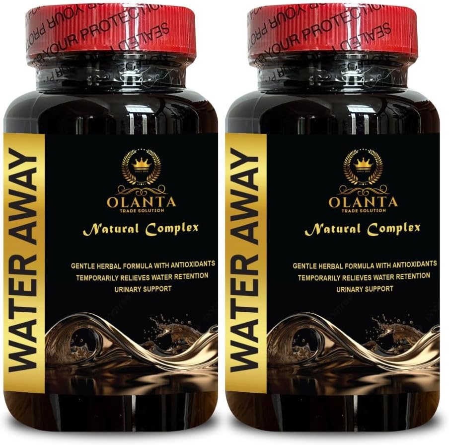 Genérico Agua Natural Away Pills - Agua Away Pills Máximo Fuerza, Actuación rápida Alivio de Bloating, Agua Pills Vitaminas, Apoyo Inmunitario, Agua Pills Caffeine Gratis - 2 Botellas