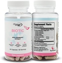 Rejuvenecimiento Vagino BioticLife Probiótico para Mujeres – Probióticos para la salud vaginal, digestiva y urinaria – Suplemento con extracto de arándano Prebióticos – 60 cápsulas