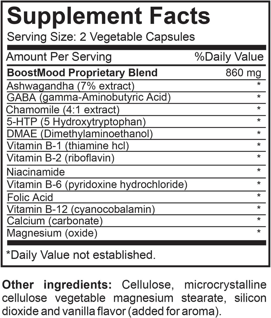BoostMood Natural Mood Support Suplemento dietético
