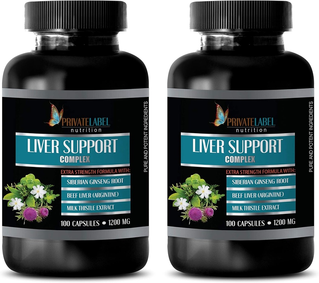 píldoras del hígado del riñón - LIVER SUPPORT COMPLEX 1200 MG - EXTRA STRENGTH FORMULA - píldora de esteto de la leche, limpieza de ácido úrico y desintoxicación, flujo de ácido úrico, píldoras desintoxicación del hígado, desintoxicación del hígado &amp; reparación 2B 60C