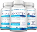 Anxietex científico aprobado - Calma y Relajación - L-Theanine y Magnesium - 60 cápsulas - Vegan Friendly - 3 meses de suministro