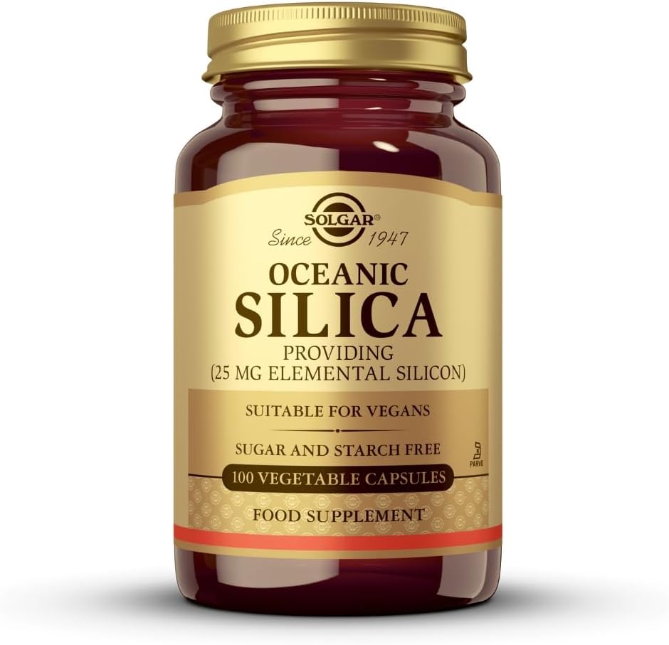 Solgar Oceanic Silica Vegetable Capsules, 25 Mg, 50 Conde
