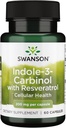 Swanson Indole-3-Carbinol with Resveratrol - I3C Supplement Promoting Cellular Protection - Natural Supplement to Help Maintain Healthy Hormone Balance - (60 Capsules, 200mg Each)