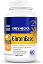 Enzymedica GlutenEase, Advanced Digestive Enzymes for Women and Men, Fast-Acting Formula for Bloating Relief & Digestive Health, Helps Break Down Gluten & Casein, 60 cápsulas