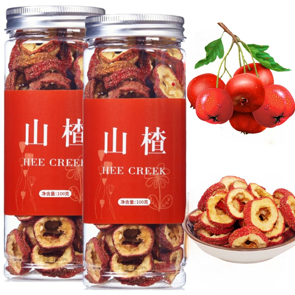 Hee Creek hawthorn berry tea Abdel Se Seedless Dried Hawthorn Slices 7.06oz / 200g Sun-Dried Hawthorn Slices, Tea Infusion, Naturally Dried Berry Slices, зичени нующующий