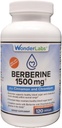 Beberine HCL 1,500mg + canela, cromo y bioPerina de mantenimiento para glucosa, corazón &amp; sistema inmunológico Gluten &amp; GMO Gratis - 120 cápsulas