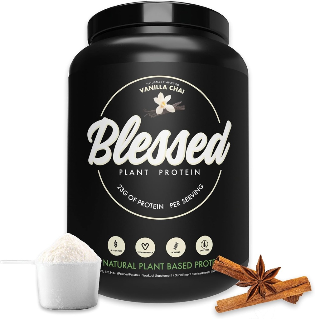 Beato Vegan Protein Powder - planta base Protein Powder Meal Reemplazo Protein Shake, 23g de Pea Protein Powder, Dairy Free, Gluten Free, Soy Free, No Sugar Añadido, 30 Servings (Vanilla Chai)