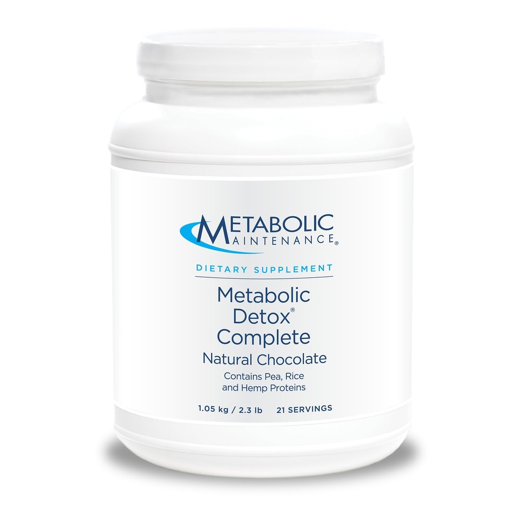 Mantenimiento metabólico Detox Metabólico Completo - Afeitado de Chocolate - Planta + Polvo Proteína de Pea para la limpieza completa del cuerpo + Salud Gut - 20g de Proteína de Planta no GMO (2,3 libras / 30 Actuaciones)