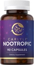 Carlyle Nootropic Supplement TEN 90 Capsules Silencio with B12, Guarana &amp; More Silencio Non-GMO &amp; Gluten Free