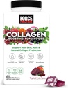 Force Factor Collagen Boosting Superfoods, Vegan Collagen Booster for Women, with Biotin, Hyaluronic Acid, and Vitamin C, for Hair, Skin, Nails, & Joint Support, Tropical Fruit, 60 Soft Chews