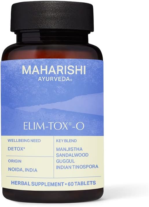 Maharishi Ayurveda - Elim-Tox Manejo de desintoxicación Herbal Suplemento TENIDO para una limpieza eficaz de colon tóxica completa limpieza corporal (60 Tabletas - 500 mg)