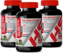 Detox corporal y limpieza para hombres - Complejo completo cuerpo desintoxicación y limpieza 920 MG - Burdock Leche Esteto - 3 botellas 300 cápsulas