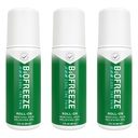 Biofreeze Roll On Pain Relief for Knee, Neck, Hip, Joint, Shoulder, & Simple Backache, Arthritis Pain Reliever, Sore Muscle Relief, Roll On Menthol Gel 3 Fl Oz (Pack of 3)
